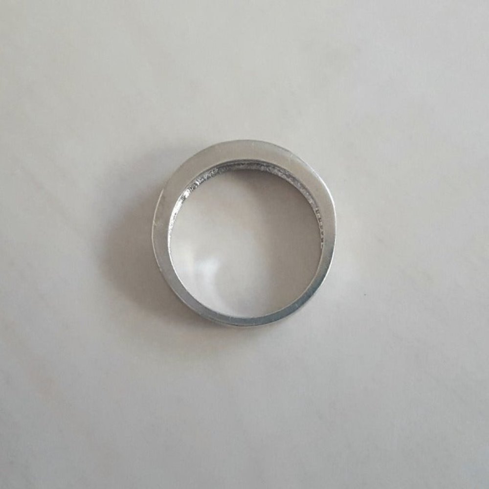 Sterling Silver Rhinestone Ring - Picture 2 of 3